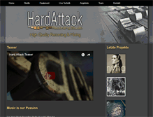 Tablet Screenshot of hardattackrecords.ch